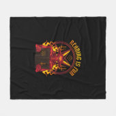 Satanic Pagan Goat Premium Fleecedecke (Vorderseite (Horizontal))