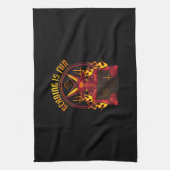 Satanic Pagan Goat Premium Geschirrtuch (Vertikal)