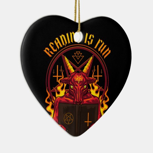 Satanic Pagan Goat Premium Keramik Ornament (Rechts)