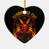 Satanic Pagan Goat Premium Keramik Ornament (Vorne)