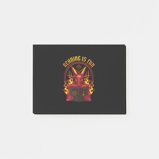 Satanic Pagan Goat Premium Post-it Klebezettel (Vorderseite)