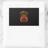 Satanic Pagan Goat Premium Rechteckiger Aufkleber (Tasche)