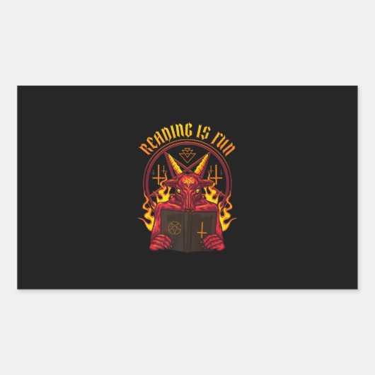Satanic Pagan Goat Premium Rechteckiger Aufkleber (Vorderseite)