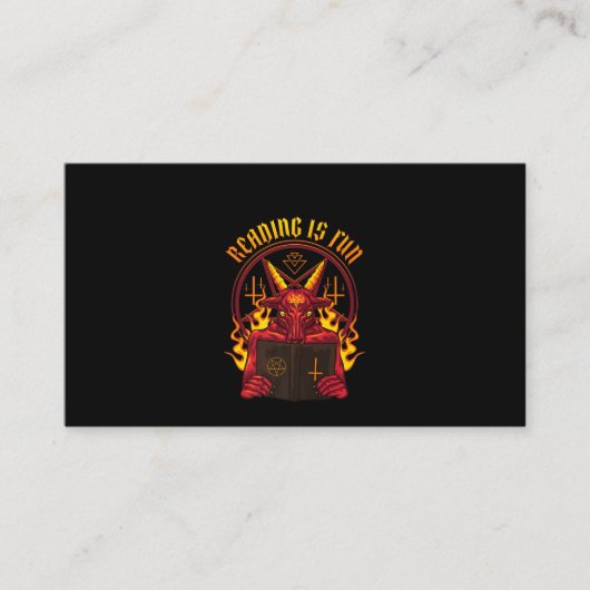 Satanic Pagan Goat Premium Visitenkarte (Vorderseite)
