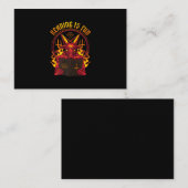 Satanic Pagan Goat Premium Visitenkarte (Vorne/Hinten)
