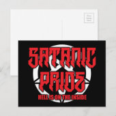Satanic Pride Postcard Postkarte (Vorne/Hinten)