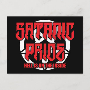 Satanic Pride Postcard Postkarte