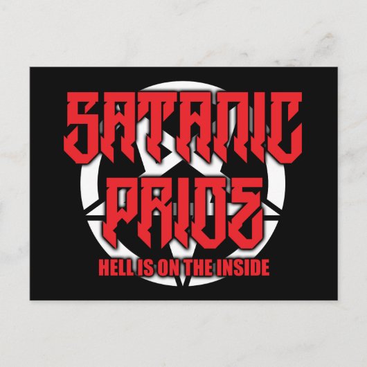 Satanic Pride Postcard Postkarte (Vorderseite)