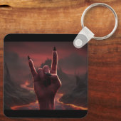 Satanic Salute Schlüsselanhänger (Rückseite)