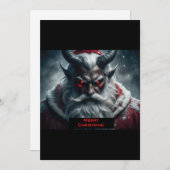 Satanic Santa Feiertagskarte (Vorne/Hinten)