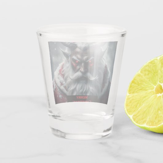 Satanic Santa Schnapsglas (Rückseite)