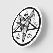 Satanic Wall Clock Runde Wanduhr (Winkel)