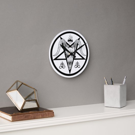 Satanic Wall Clock Runde Wanduhr (Büro)