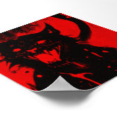 SATANICAT | Matt Paper Print Poster (Ecke)