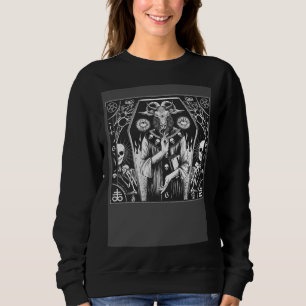 Satanisch Dunkles Böses Heidnisches Ziege 666 Pent Sweatshirt