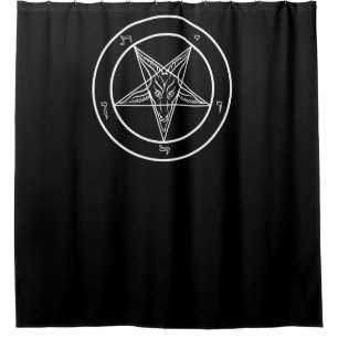 Satanische Ritualkammer drapieren Duschvorhang