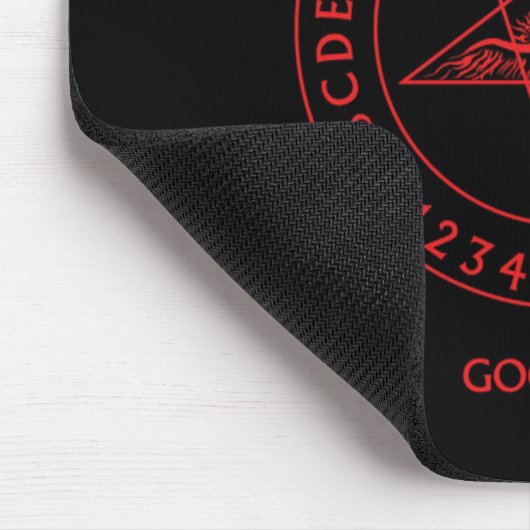 Satanische Weissagung Mousepad (Ecke)