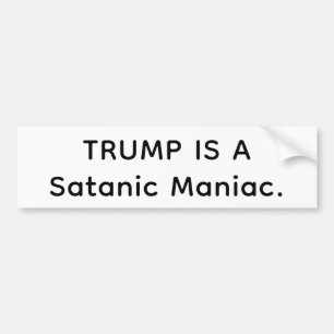 Satanischer Maniac Trump Hankamer Artjunkhaus Comi Autoaufkleber