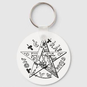 Satanischer Pentagram Schlüsselanhänger
