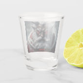 Satanischer Weihnachtsmann Schnapsglas (Rückseite)
