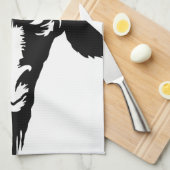 Satanischer Ziegen-Kopf mit Kreuz (Schwarzes) Handtuch (Viertel Falte)