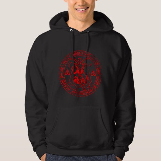 Satanisches Baphomet Hoodie (Vorderseite)