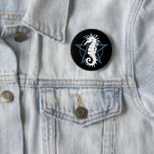 Satanisches Seepferd Button (Beispiel)