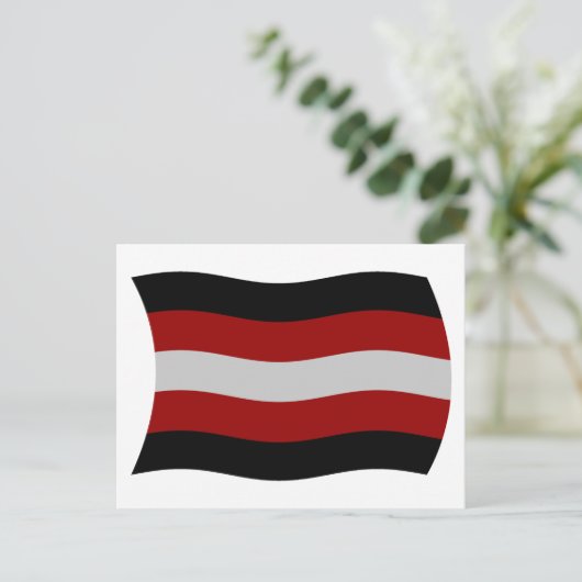 Satanismus-Flag Postkarte (Stehend Vorderseite)