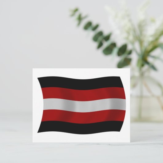 Satanismus-Flag Postkarte (Stehend Vorderseite)