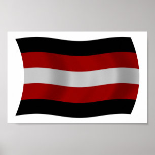 Satanismus Flagge Poster Druck