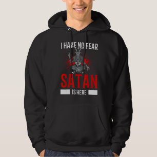 Satanismus Satanic Pentagram haben keine Angst Sat Hoodie