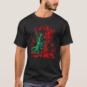 Satanist Teufel Roter Dämon Mammon T-Shirt