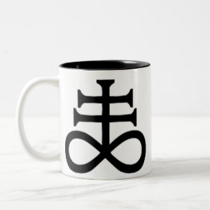 SATANKREUZ ZWEIFARBIGE TASSE