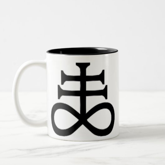 SATANKREUZ ZWEIFARBIGE TASSE (Links)