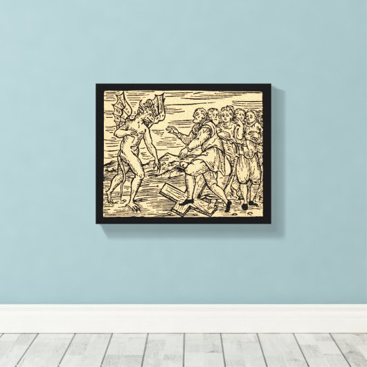 Satans Hexen lehnen das Christentum 8x10 ab Leinwanddruck (Insitu (Holzboden))
