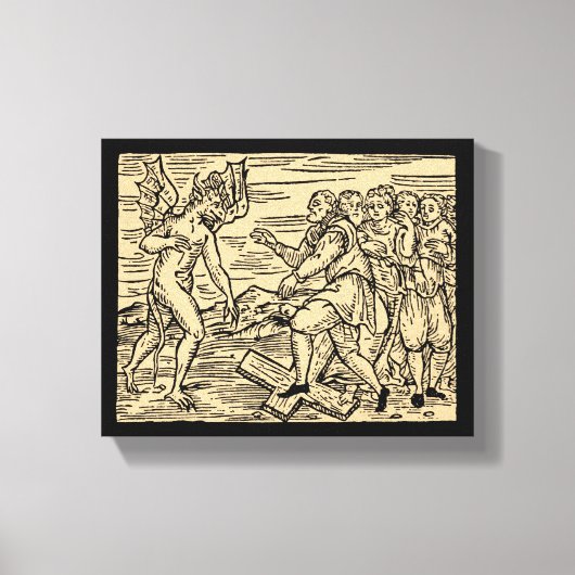 Satans Hexen lehnen das Christentum 8x10 ab Leinwanddruck (Vorderseite)
