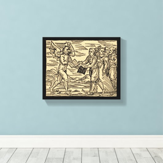 Satan's Hexen Swap Texte 8x10 Leinwanddruck (Insitu (Holzboden))