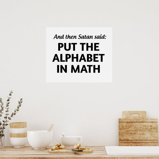Satans Math Poster (Küche)