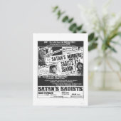 SATAN'S SADISTS POSTCARD POSTKARTE (Stehend Vorderseite)