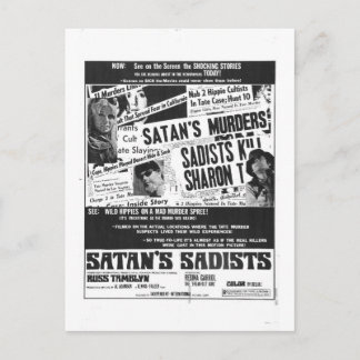 SATAN'S SADISTS POSTCARD POSTKARTE