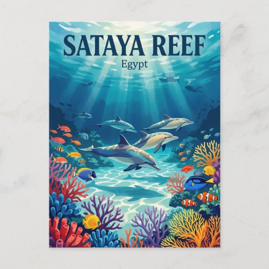 Sataya-Riff Ägypten Postkarte (Vorderseite)