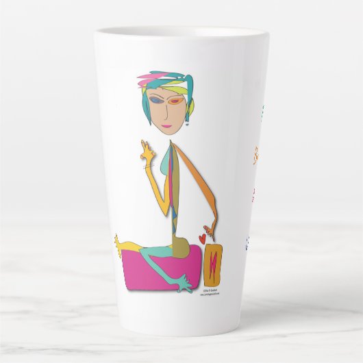 "Satchi" - Joga-Tasse ausrichten Milchtasse (Vorderseite)