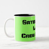 Satelitte des Liebe-Crew-Mitgliedes Zweifarbige Tasse (Links)