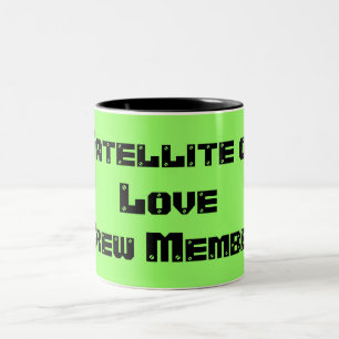 Satelitte des Liebe-Crew-Mitgliedes Zweifarbige Tasse