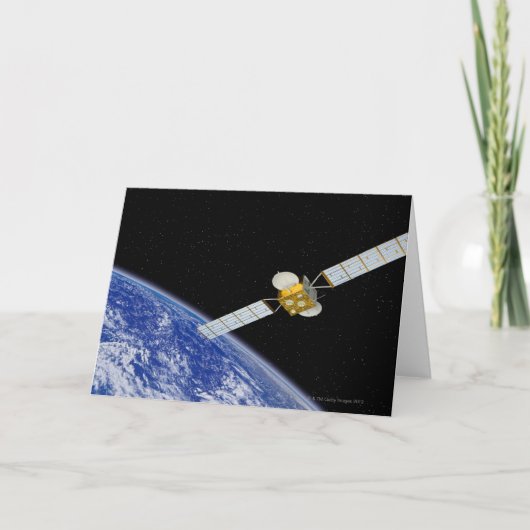 Satellit der Kommunikation Karte (Vorderseite)