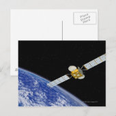 Satellit der Kommunikation Postkarte (Vorne/Hinten)