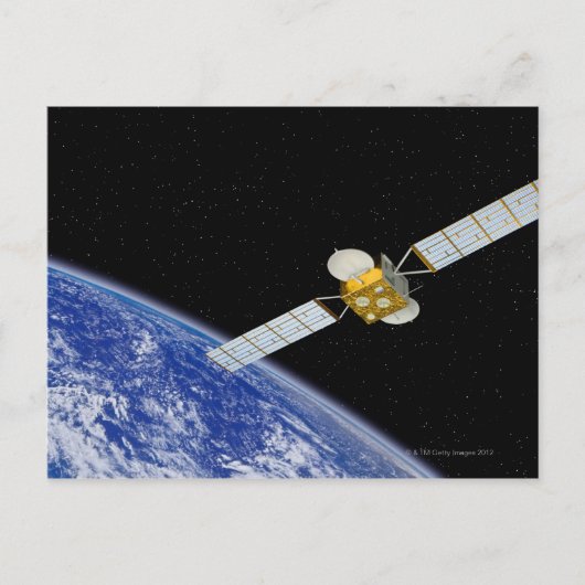 Satellit der Kommunikation Postkarte (Vorderseite)