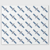 Satellit Geschenkpapier (Flach)