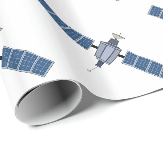 Satellit Geschenkpapier (Rolleneckpunkt)