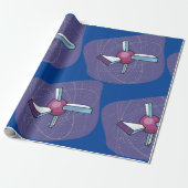 Satellit Geschenkpapier (Ungerollt)